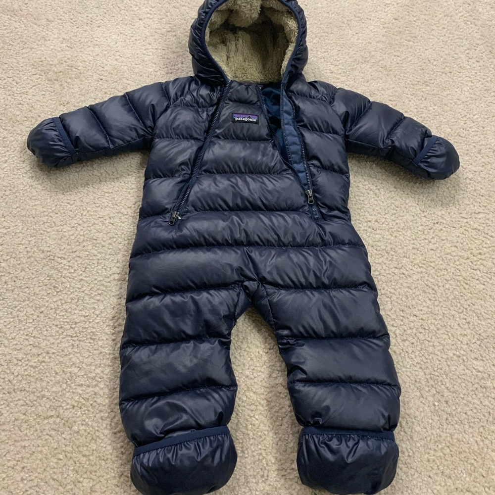 Patagonia Infant Navy Down Snowsuit